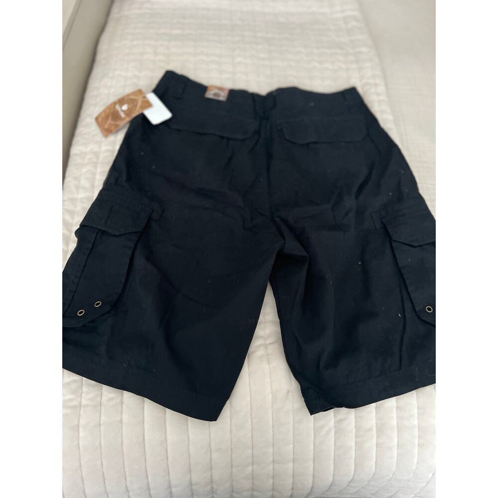 NWT Burnside Men’s Black Cargo Shorts 32 - Picture 4 of 4
